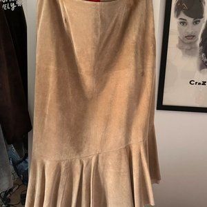 suede leather skirt